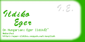 ildiko eger business card